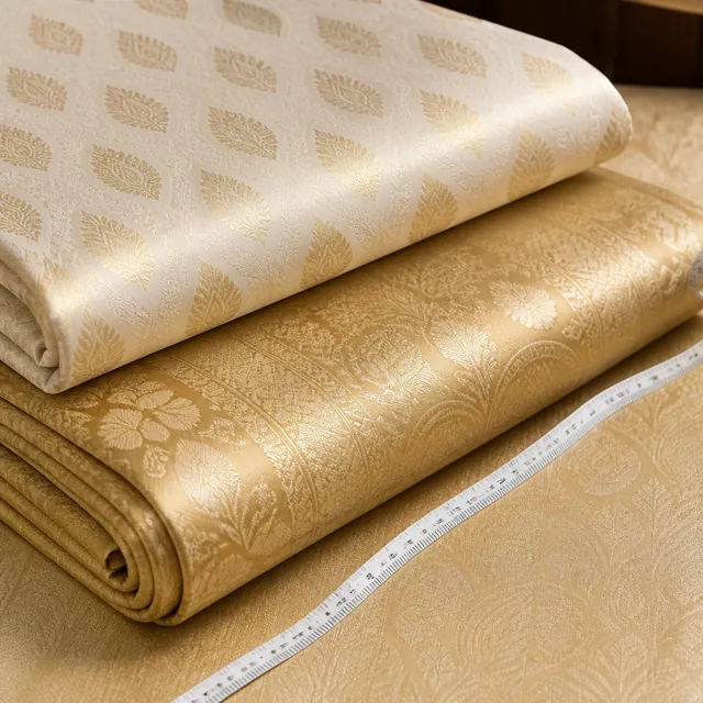 KashiFab Meters of Silk Fabric for Kurta - Banaras silk fabric online