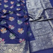 KashiFab Moonga silk sarees with resham meenakari weaving online - Banaras / Varanasi silk saree