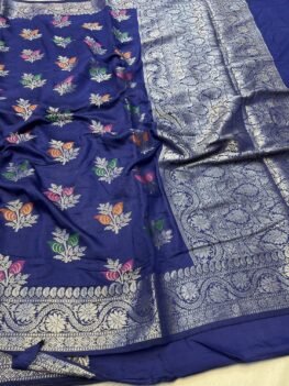 KashiFab Moonga silk sarees with resham meenakari weaving online - Banaras / Varanasi silk saree