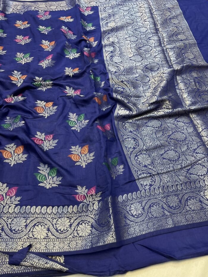 KashiFab Moonga silk sarees with resham meenakari weaving 1 KashiFab Moonga silk sarees with resham meenakari weaving online - Banaras / Varanasi silk saree