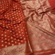 KashiFab Moonga silk sarees with self weave online - Banaras / Varanasi silk saree