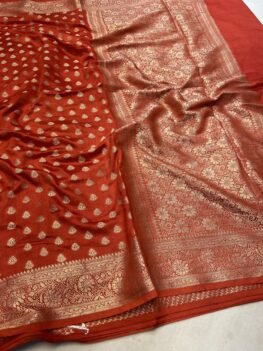 KashiFab Moonga silk sarees with self weave online - Banaras / Varanasi silk saree