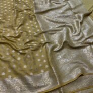 KashiFab Moonga silk sarees with self weave online - Banaras / Varanasi silk saree - view 2