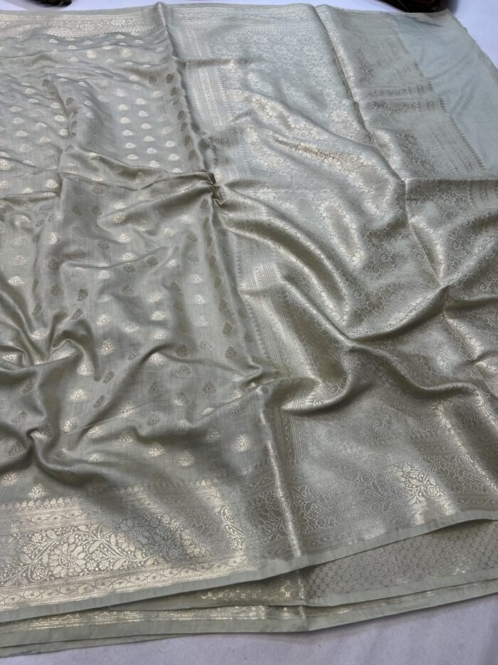 KashiFab Moonga silk sarees with self weave 5 KashiFab Moonga silk sarees with self weave online - Banaras / Varanasi silk saree - view 5