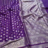 KashiFab Moonga silk sarees with self weave online - Banaras / Varanasi silk saree - view 6