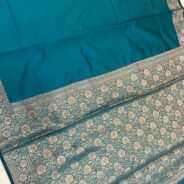 KashiFab Plain with border and pallu semi silk sarees online - Banaras / Varanasi silk saree - view 2