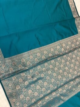 KashiFab Plain with border and pallu semi silk sarees 2 KashiFab Plain with border and pallu semi silk sarees online - Banaras / Varanasi silk saree - view 2