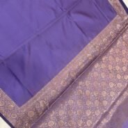 KashiFab Plain with border and pallu semi silk sarees online - Banaras / Varanasi silk saree - view 6