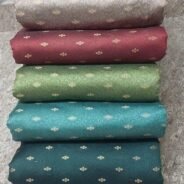 KashiFab POLY STAPLE MEENA BUTI 44" online - authentic Varanasi weave