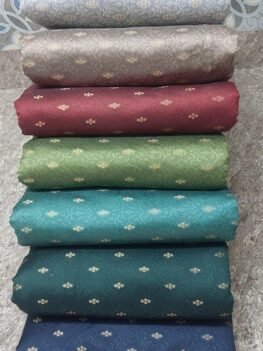 KashiFab POLY STAPLE MEENA BUTI 44" online - authentic Varanasi weave