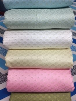 KashiFab POLY STAPLE MEENA BUTI 44" online - authentic Varanasi weave