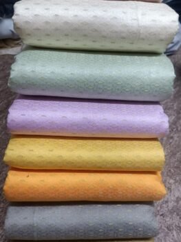 KashiFab POLY STAPLE MEENA BUTI 44" online - authentic Varanasi weave