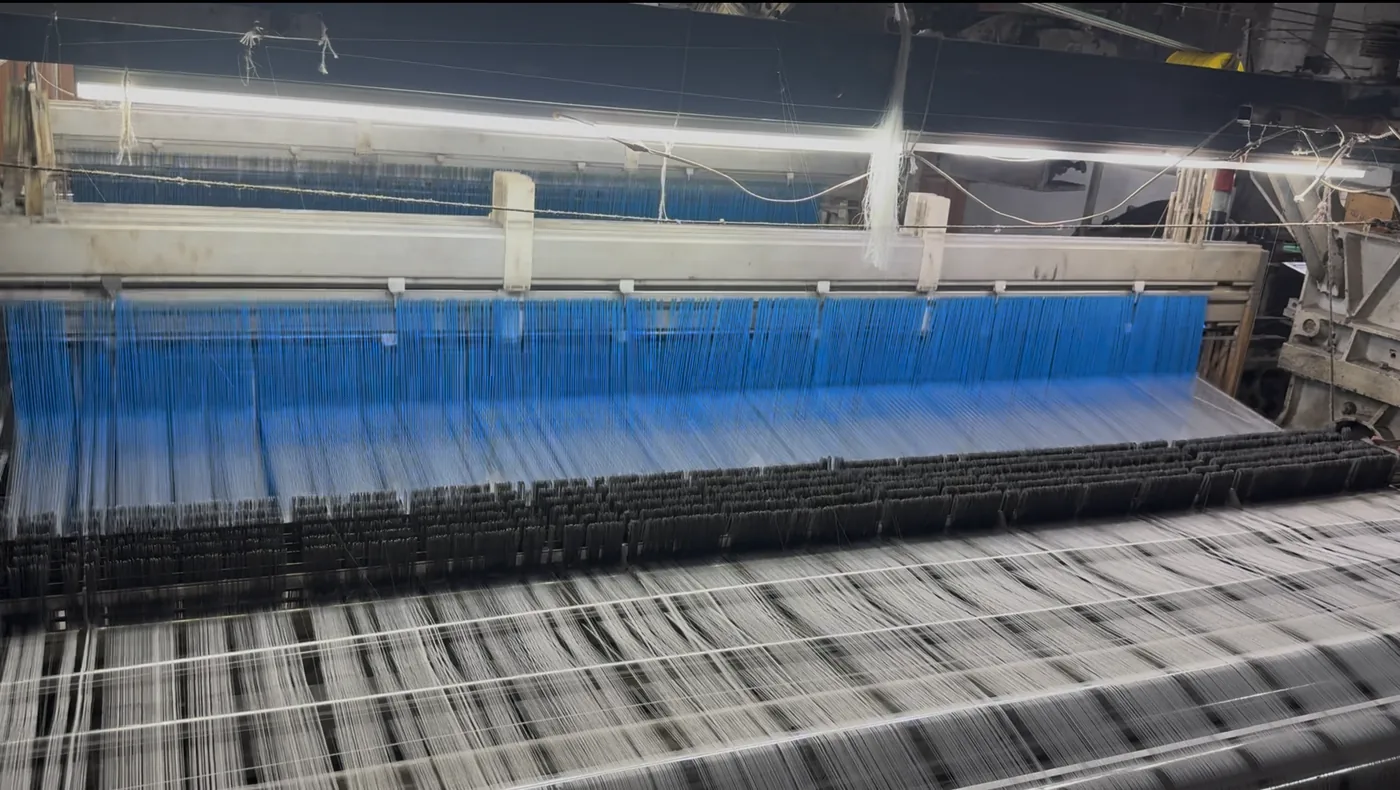 KashiFab Banarasi silk power loom manufacturing floor in Varanasi - wholesale production setup