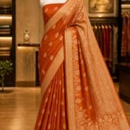 KashiFab Pure Katan Silk Sarees - AYU #10165 lifestyle cover - boutique display