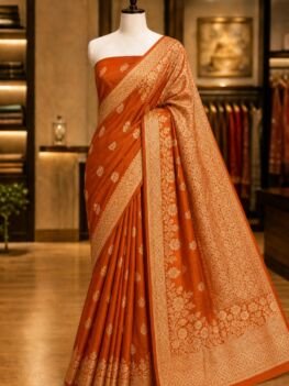 KashiFab Pure Katan Silk Sarees - AYU #10165