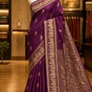 KashiFab Pure katan Silk Sarees - AYU #10579 lifestyle cover - boutique display