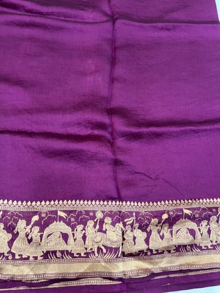 KashiFab Pure katan Silk Sarees - AYU #10579 KashiFab Pure katan Silk Sarees - AYU #10579 online - authentic Varanasi weave