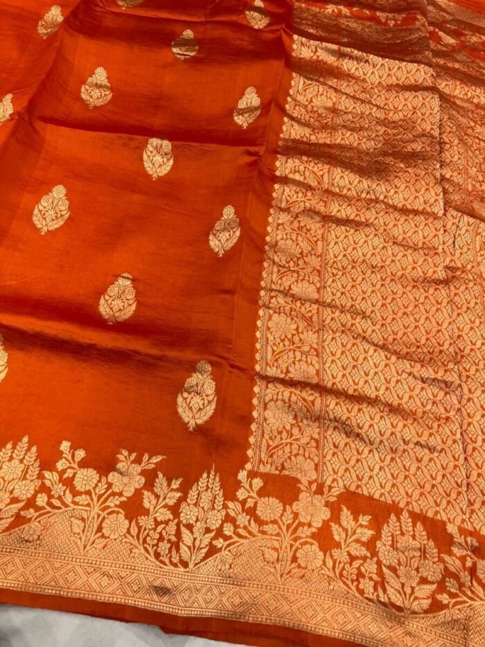 KashiFab Pure Katan Silk Sarees KashiFab Pure Katan Silk Sarees online - authentic Varanasi weave