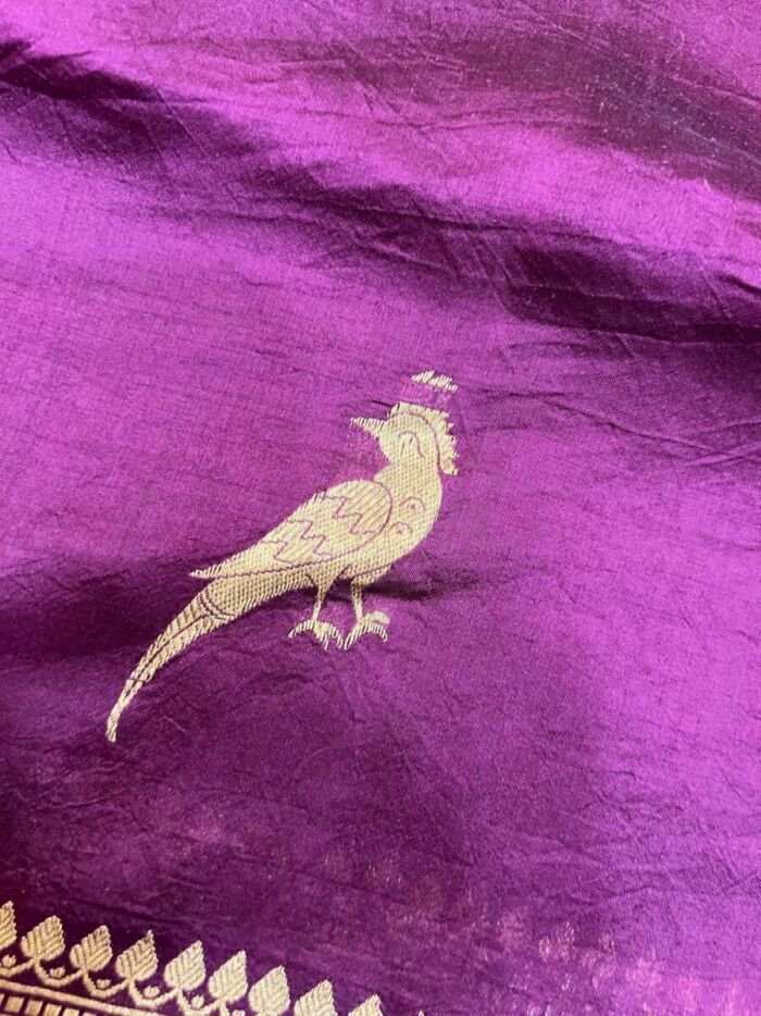 KashiFab Pure katan Silk Sarees - AYU #10579 KashiFab Pure katan Silk Sarees - AYU #10579 online - authentic Varanasi weave
