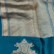 KashiFab Pure Mashru Katan - AYU #10656 online - authentic Varanasi weave