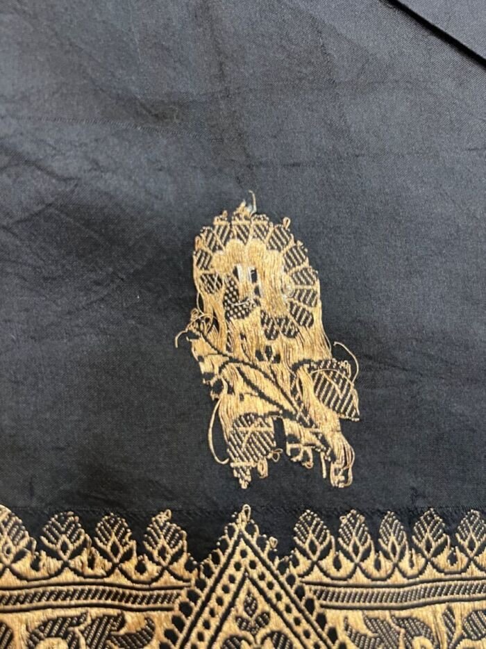 KashiFab Pure Mashru Katan Saree - AYU #10682 KashiFab Pure Mashru Katan Saree - AYU #10682 online - authentic Varanasi weave