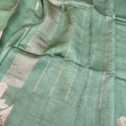 KashiFab Pure Mashru Katan Saree - AYU #10675 online - authentic Varanasi weave