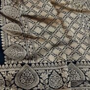 KashiFab Pure Mashru Katan Saree - AYU #10682 online - authentic Varanasi weave
