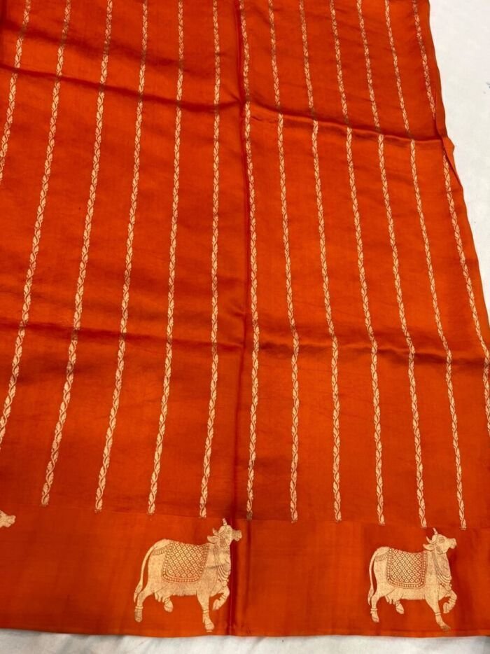 KashiFab Pure Mashru Katan Sarees - AYU #10586 KashiFab Pure Mashru Katan Sarees - AYU #10586 online - authentic Varanasi weave