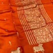 KashiFab Pure Mashru Katan Sarees - AYU #10586 online - authentic Varanasi weave