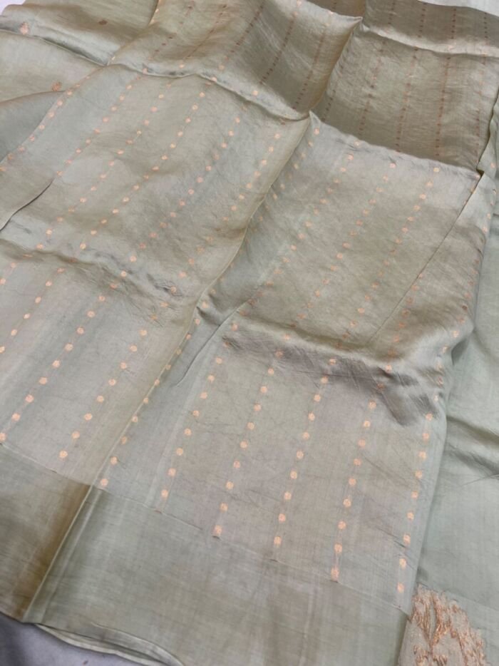 KashiFab Pure Mashru Katan Sarees - AYU #10641 online - authentic Varanasi weave