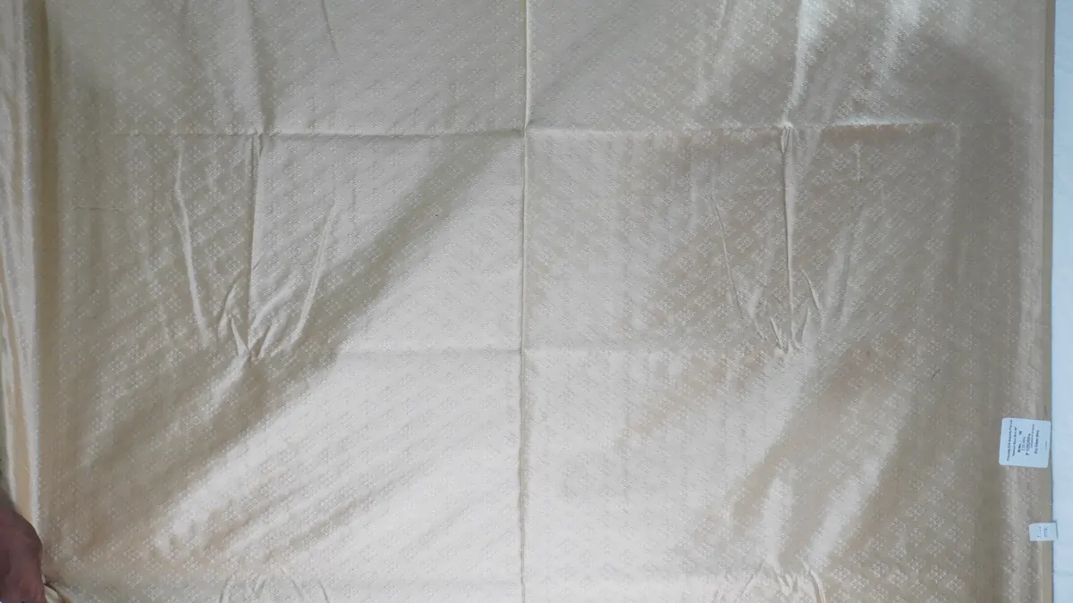 KashiFab Pure Resham Spun Silk Banarasi Jacquard Grey fabric wholesale Varanasi