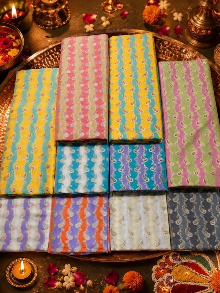 KashiFab RANGKAT BROCADE 44" online - authentic Varanasi weave