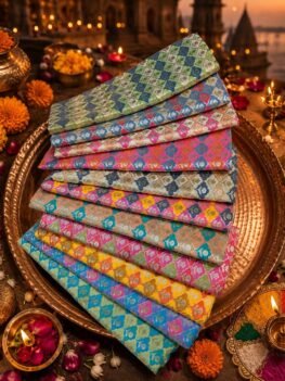 KashiFab RANGKAT BROCADE 44" online - authentic Varanasi weave