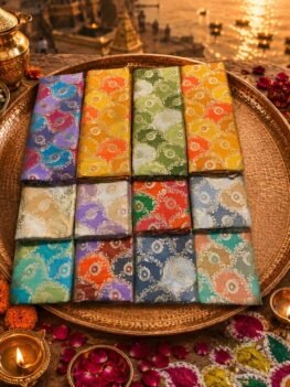 KashiFab RANGKAT BROCADE 44" online - authentic Varanasi weave