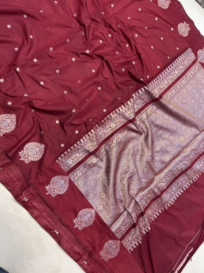 KashiFab Raw mango chiniya silk sarees online - Banaras / Varanasi silk saree