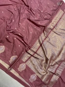 KashiFab Raw mango chiniya silk sarees 2 KashiFab Raw mango chiniya silk sarees online - Banaras / Varanasi silk saree - view 2