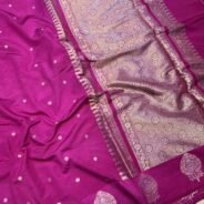 KashiFab Raw mango chiniya silk sarees online - Banaras / Varanasi silk saree - view 3