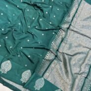 KashiFab Raw mango chiniya silk sarees online - Banaras / Varanasi silk saree - view 4
