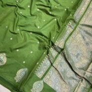 KashiFab Raw mango chiniya silk sarees online - Banaras / Varanasi silk saree - view 5