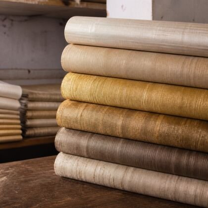 KashiFab raw / dupion silk fabric yardage - Banarasi silk fabric design wholesale