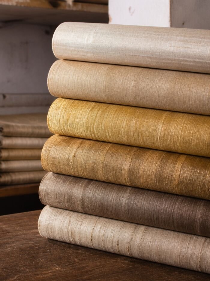 KashiFab raw silk and tussar fabric card KashiFab raw / dupion silk fabric yardage - Banarasi silk fabric design wholesale