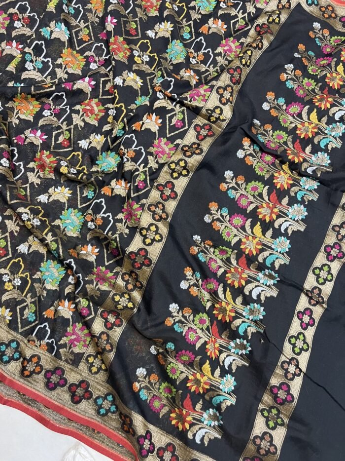 KashiFab Real zari inspired cotton jamdani sarees online - Banaras / Varanasi silk saree