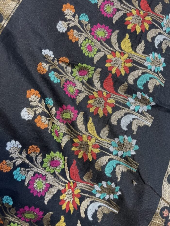 KashiFab Real zari inspired cotton jamdani sarees online - Banaras / Varanasi silk saree - view 3