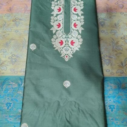 KashiFab blouse fabrics fabric yardage - Banarasi silk fabric design wholesale
