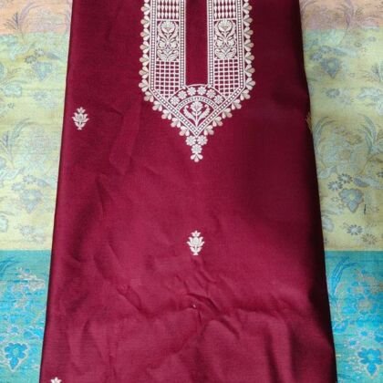KashiFab blouse fabric yardage - Banarasi silk fabric design wholesale