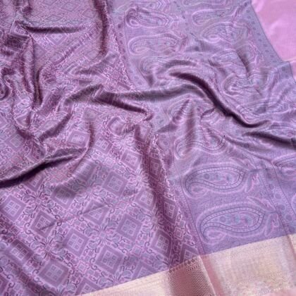 KashiFab Resham jamawar sarees online - Banaras / Varanasi silk saree - view 2