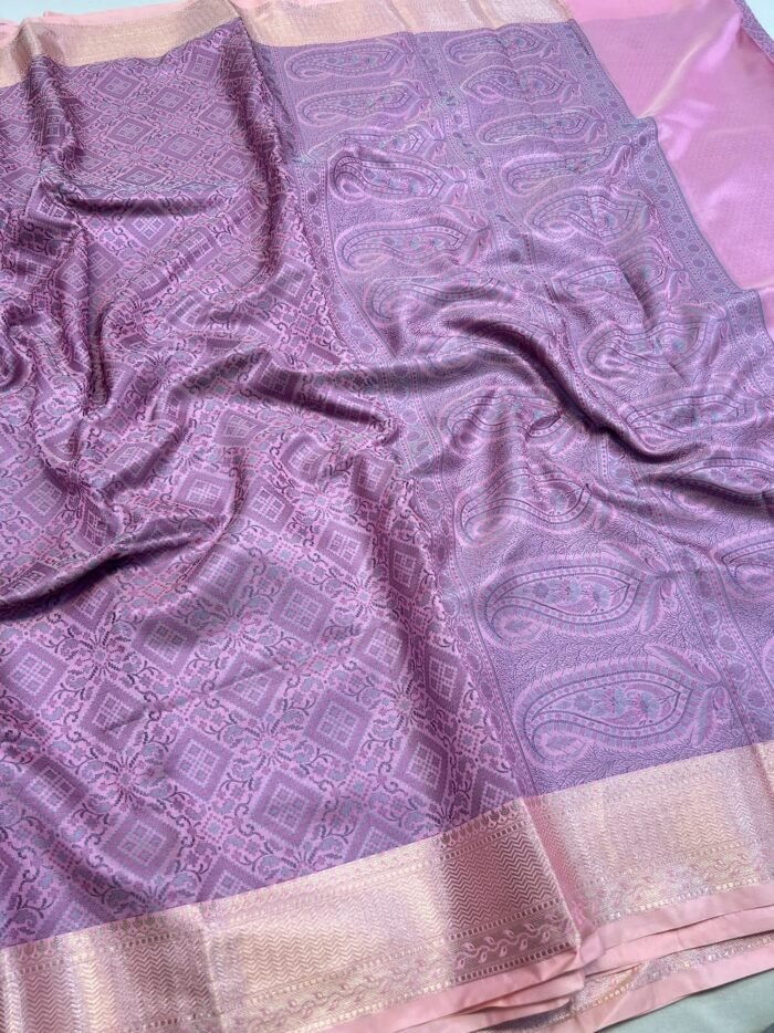 KashiFab Resham jamawar sarees 2 KashiFab Resham jamawar sarees online - Banaras / Varanasi silk saree - view 2