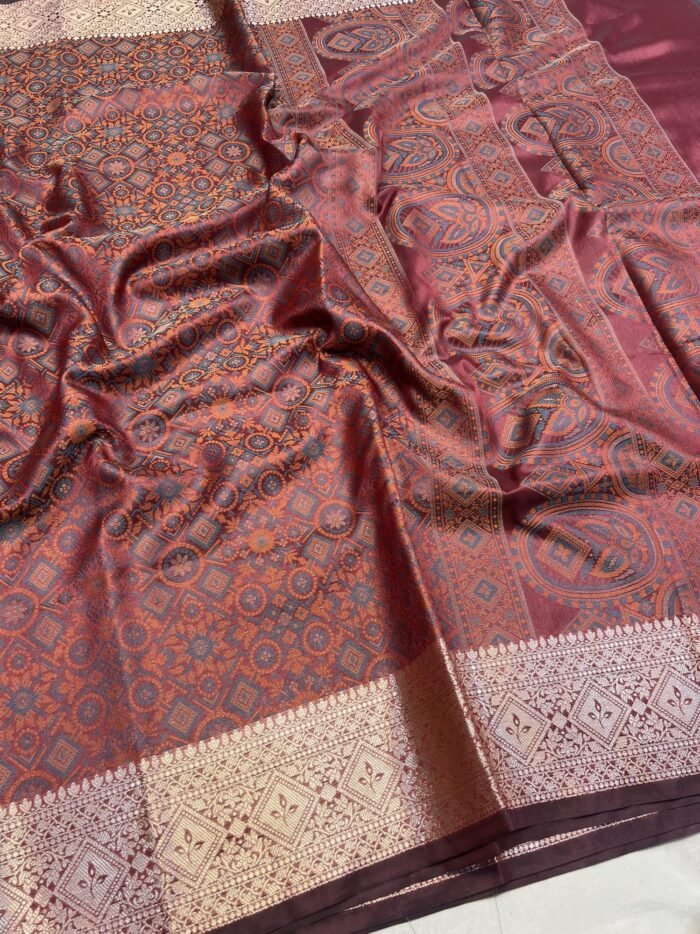 KashiFab Resham jamawar sarees 3 KashiFab Resham jamawar sarees online - Banaras / Varanasi silk saree - view 3