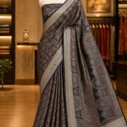 KashiFab Resham jamawar saree lifestyle on mannequin - boutique display