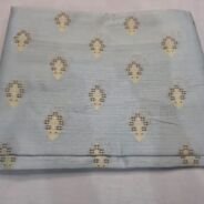 KashiFab Resham Meena Brocade kurta fabric Grey online - buy by metre